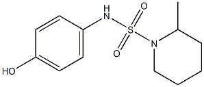 N-(4-hydroxyphenyl)-2-methylpiperidine-1-sulfonamide Struktur