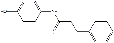 N-(4-hydroxyphenyl)-3-phenylpropanamide Struktur