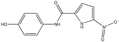 N-(4-hydroxyphenyl)-5-nitro-1H-pyrrole-2-carboxamide Struktur