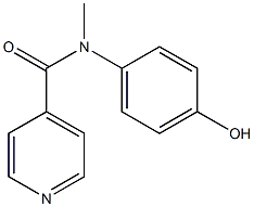 N-(4-hydroxyphenyl)-N-methylpyridine-4-carboxamide Struktur