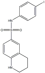 N-(4-iodophenyl)-1,2,3,4-tetrahydroquinoline-6-sulfonamide Struktur