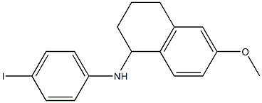 N-(4-iodophenyl)-6-methoxy-1,2,3,4-tetrahydronaphthalen-1-amine Struktur