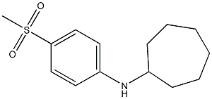 N-(4-methanesulfonylphenyl)cycloheptanamine Struktur