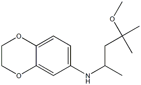 N-(4-methoxy-4-methylpentan-2-yl)-2,3-dihydro-1,4-benzodioxin-6-amine Struktur