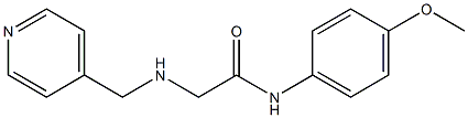 N-(4-methoxyphenyl)-2-[(pyridin-4-ylmethyl)amino]acetamide Struktur