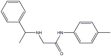 N-(4-methylphenyl)-2-[(1-phenylethyl)amino]acetamide Struktur