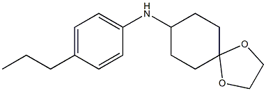 N-(4-propylphenyl)-1,4-dioxaspiro[4.5]decan-8-amine Struktur