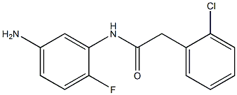 N-(5-amino-2-fluorophenyl)-2-(2-chlorophenyl)acetamide Struktur