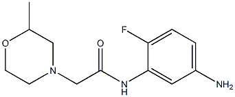 N-(5-amino-2-fluorophenyl)-2-(2-methylmorpholin-4-yl)acetamide Struktur