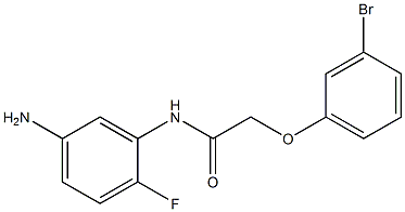 N-(5-amino-2-fluorophenyl)-2-(3-bromophenoxy)acetamide Struktur