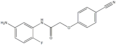 N-(5-amino-2-fluorophenyl)-2-(4-cyanophenoxy)acetamide Struktur