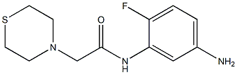 N-(5-amino-2-fluorophenyl)-2-(thiomorpholin-4-yl)acetamide Struktur