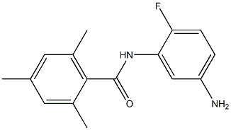 N-(5-amino-2-fluorophenyl)-2,4,6-trimethylbenzamide Struktur