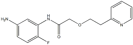 N-(5-amino-2-fluorophenyl)-2-[2-(pyridin-2-yl)ethoxy]acetamide Struktur