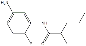 N-(5-amino-2-fluorophenyl)-2-methylpentanamide Struktur