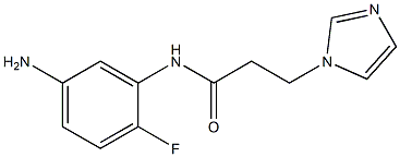 N-(5-amino-2-fluorophenyl)-3-(1H-imidazol-1-yl)propanamide Struktur