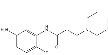 N-(5-amino-2-fluorophenyl)-3-(dipropylamino)propanamide Struktur