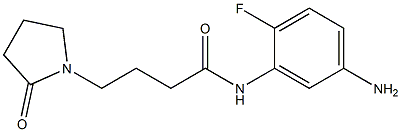 N-(5-amino-2-fluorophenyl)-4-(2-oxopyrrolidin-1-yl)butanamide Struktur