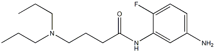 N-(5-amino-2-fluorophenyl)-4-(dipropylamino)butanamide Struktur