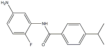 N-(5-amino-2-fluorophenyl)-4-(propan-2-yl)benzamide Struktur