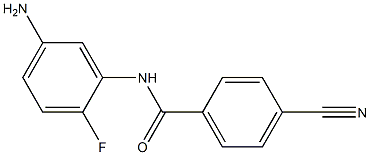 N-(5-amino-2-fluorophenyl)-4-cyanobenzamide Struktur