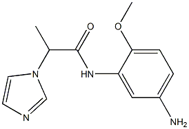 N-(5-amino-2-methoxyphenyl)-2-(1H-imidazol-1-yl)propanamide Struktur