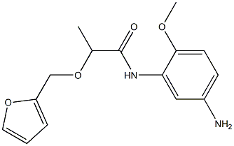 N-(5-amino-2-methoxyphenyl)-2-(2-furylmethoxy)propanamide Struktur