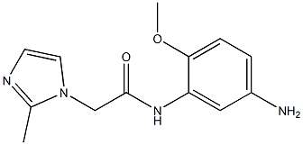 N-(5-amino-2-methoxyphenyl)-2-(2-methyl-1H-imidazol-1-yl)acetamide Struktur