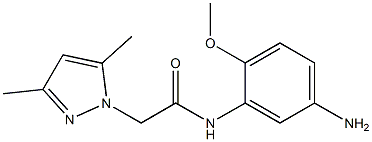 N-(5-amino-2-methoxyphenyl)-2-(3,5-dimethyl-1H-pyrazol-1-yl)acetamide Struktur