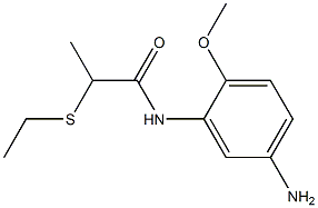 N-(5-amino-2-methoxyphenyl)-2-(ethylsulfanyl)propanamide Struktur