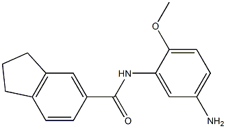 N-(5-amino-2-methoxyphenyl)-2,3-dihydro-1H-indene-5-carboxamide Struktur