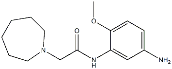 N-(5-amino-2-methoxyphenyl)-2-azepan-1-ylacetamide Struktur