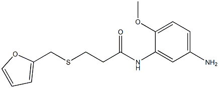 N-(5-amino-2-methoxyphenyl)-3-[(furan-2-ylmethyl)sulfanyl]propanamide Struktur