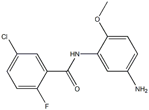 N-(5-amino-2-methoxyphenyl)-5-chloro-2-fluorobenzamide Struktur