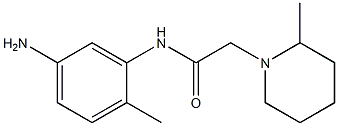 N-(5-amino-2-methylphenyl)-2-(2-methylpiperidin-1-yl)acetamide Struktur