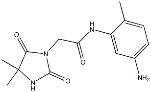 N-(5-amino-2-methylphenyl)-2-(4,4-dimethyl-2,5-dioxoimidazolidin-1-yl)acetamide Struktur