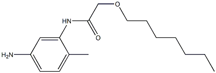 N-(5-amino-2-methylphenyl)-2-(heptyloxy)acetamide Struktur