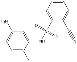 N-(5-amino-2-methylphenyl)-2-cyanobenzene-1-sulfonamide Struktur