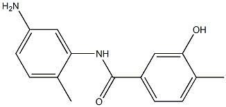 N-(5-amino-2-methylphenyl)-3-hydroxy-4-methylbenzamide Struktur