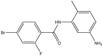 N-(5-amino-2-methylphenyl)-4-bromo-2-fluorobenzamide Struktur