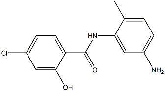 N-(5-amino-2-methylphenyl)-4-chloro-2-hydroxybenzamide Struktur