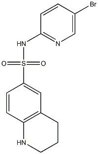 N-(5-bromopyridin-2-yl)-1,2,3,4-tetrahydroquinoline-6-sulfonamide Struktur