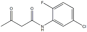 N-(5-chloro-2-fluorophenyl)-3-oxobutanamide Struktur