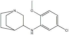 N-(5-chloro-2-methoxyphenyl)-1-azabicyclo[2.2.2]octan-3-amine Struktur