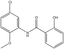 N-(5-chloro-2-methoxyphenyl)-2-hydroxybenzamide Struktur