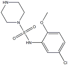 N-(5-chloro-2-methoxyphenyl)piperazine-1-sulfonamide Struktur