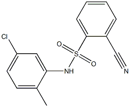 N-(5-chloro-2-methylphenyl)-2-cyanobenzene-1-sulfonamide Struktur