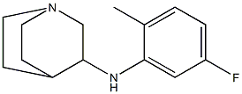 N-(5-fluoro-2-methylphenyl)-1-azabicyclo[2.2.2]octan-3-amine Struktur