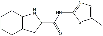 N-(5-methyl-1,3-thiazol-2-yl)octahydro-1H-indole-2-carboxamide Struktur