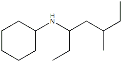 N-(5-methylheptan-3-yl)cyclohexanamine Struktur